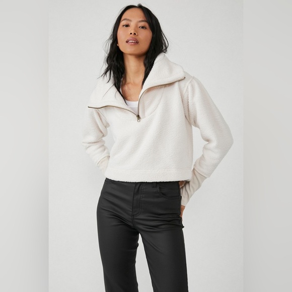 Free People Poppy Quarter Zip Pullover - Picture 3 of 11